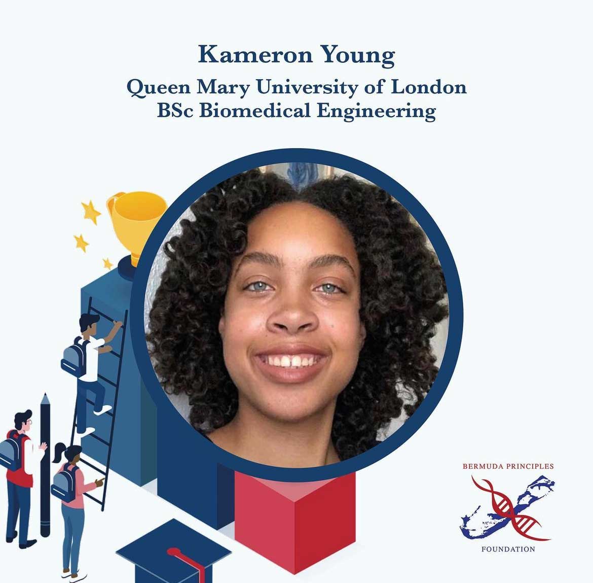 Cover image of Kameron for the Hon. C. Eugene Cox Scholarship